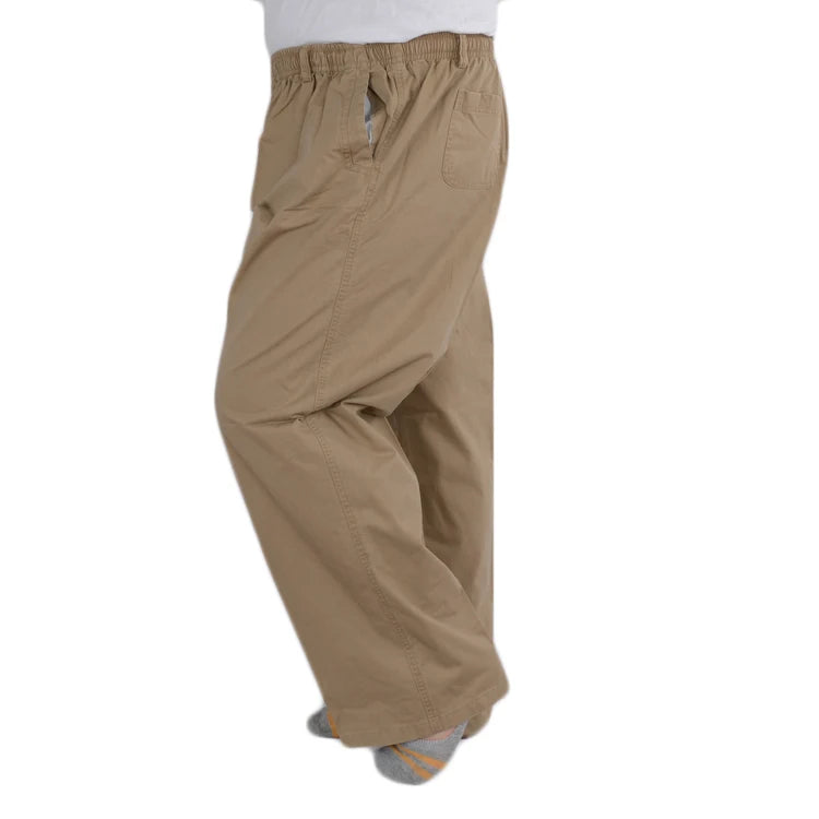Plus size 8XL 11XL 12xl middle-aged men's summer thin elastic band high waist cotton casual trousers Dad oversize 9XL 8XL 7XL