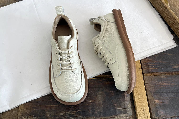 Careaymade-Genuine leather Spring single shoe soft comfortable flat shoes Cow leather low-top flats shoes,vintage women's shoes