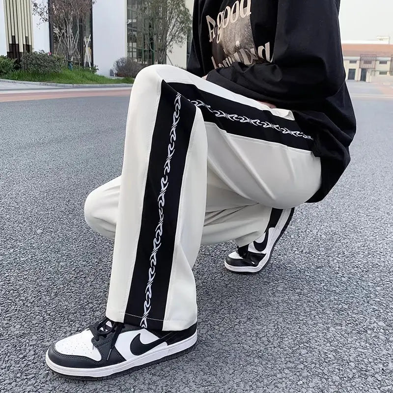 Men's Pants New Cool Male Summer New Fashion Mens Cozy Trousers Baggy Lightweight Casual Straight-leg Versatile Trend Pants