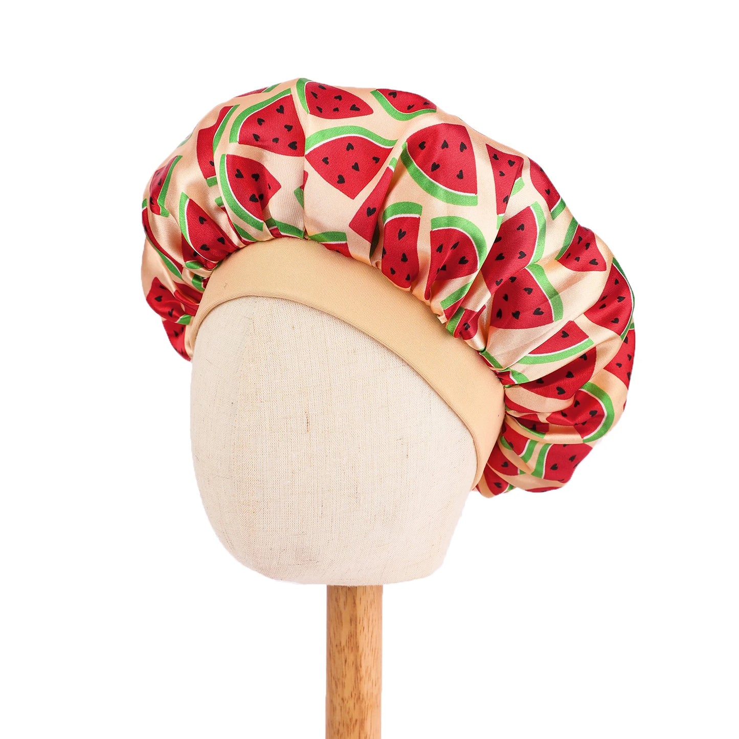 Fashion New African Children Adjustable Printing Ankara Satin Bonnet Sleep Cap Baby Kids Satin Bonnet Sleep Hat Silk Shower Cap