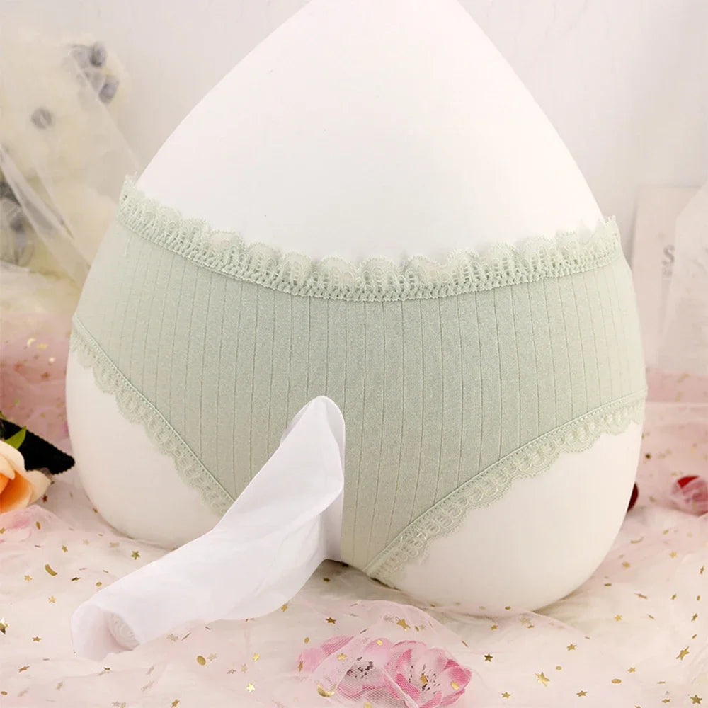 Sissy Penis Sheath Underwear Comfortbale Panties Pensi Pouch Underpants Gay Bow-knot Briefs Man Soft Lingerie Knickers