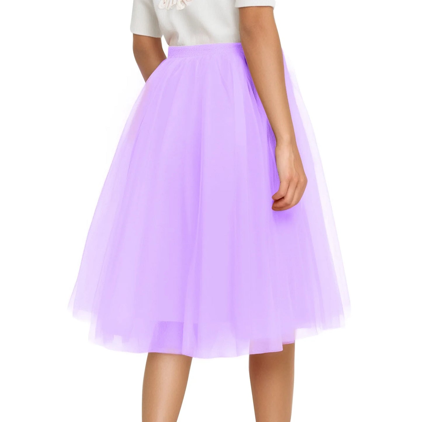Tutu Skirt For Women 50s Skirt Retro Party Tulle Ballet Rockabilly Petticoat Underskirt Dance Dress Cosplay Mesh Skirt