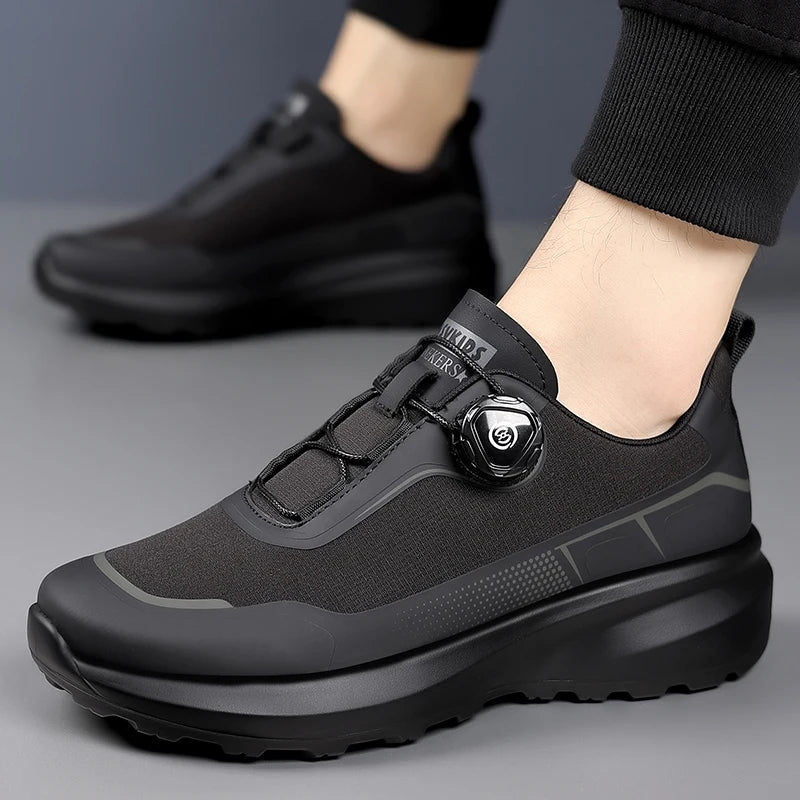 New Handmade Leather Casual Men Shoes Design Sneakers Man Breathable Leather Shoes Men Outdoor Sneakers