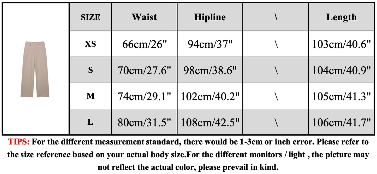 EDSA Women Khaki Herringbone Pants Set Cropped Jacket Long Sleeves Side Zip Low-rise Straight Leg Long Trousers Female Suits
