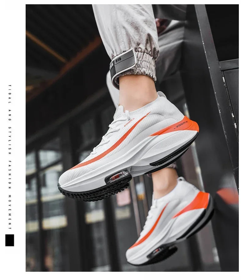 Men Running Shoes Air Cushion Breathable Training Lightweight Shoes Sneakers Marathon Women Comfortable Athletic Sports Shoes