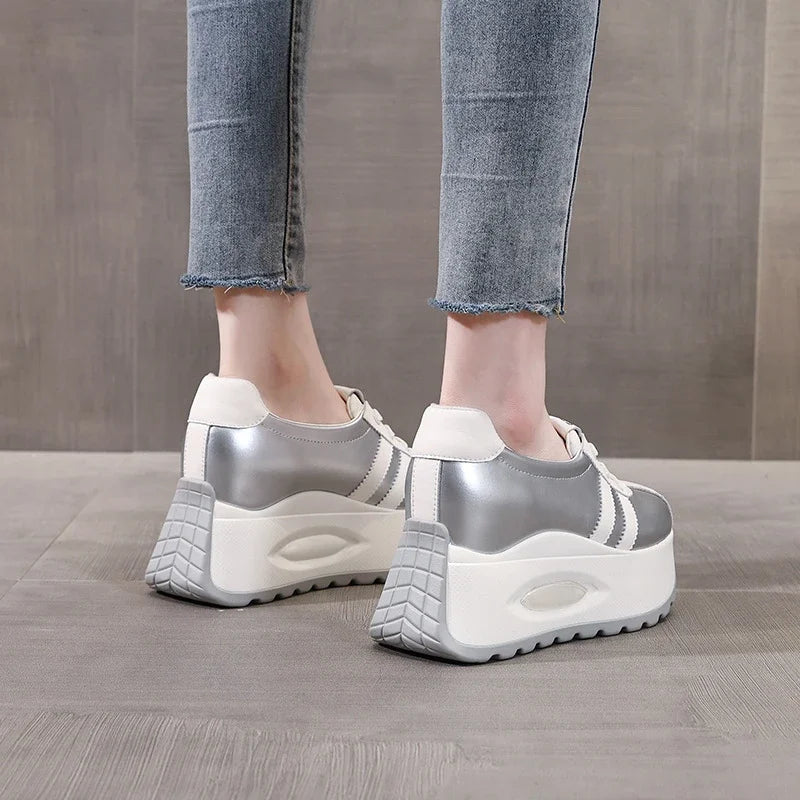 Best-selling High Quality New Shallow Mouth Increase Thick Sole Breathable Platform Casual Shoes