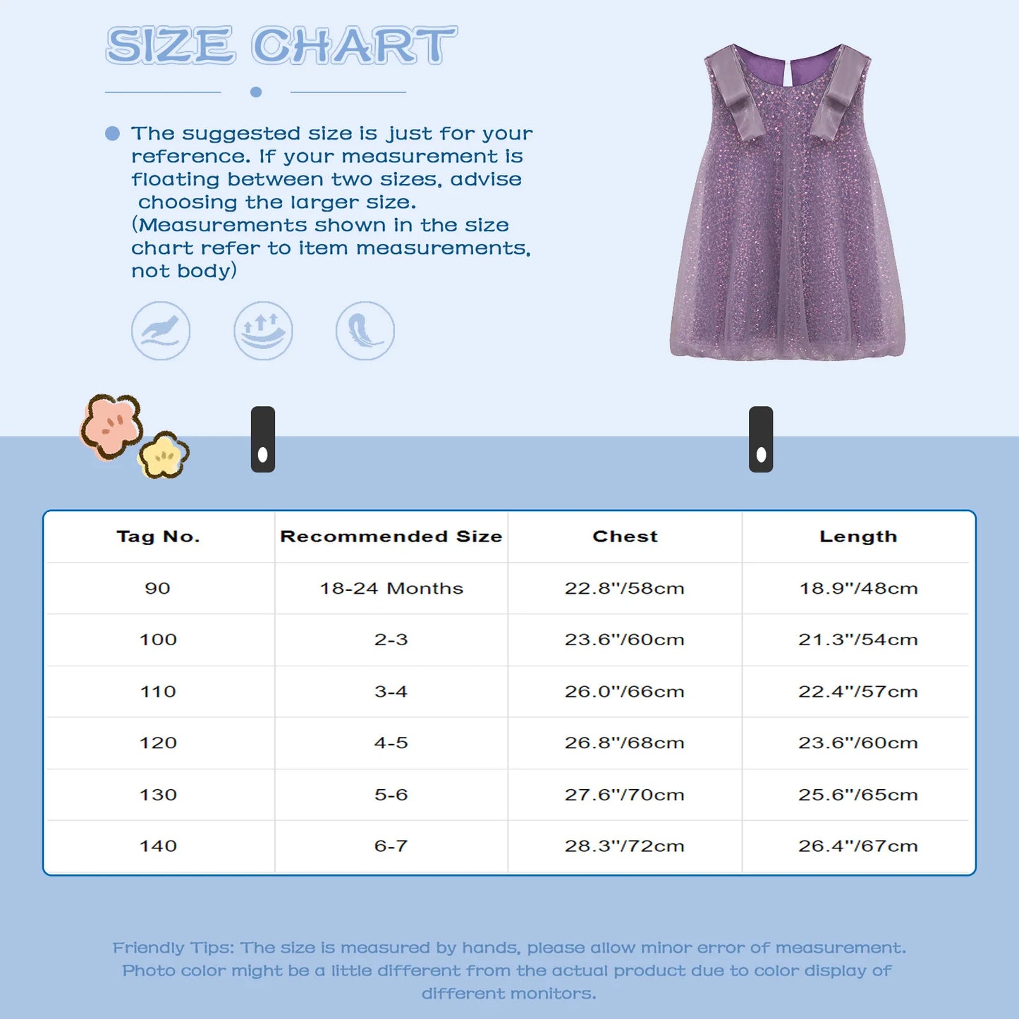 Kids Girls Summer Fashion Casual Sweet A-line Dress Playwear Sundress for Birthday Party Daily School Beach Vacation Photography