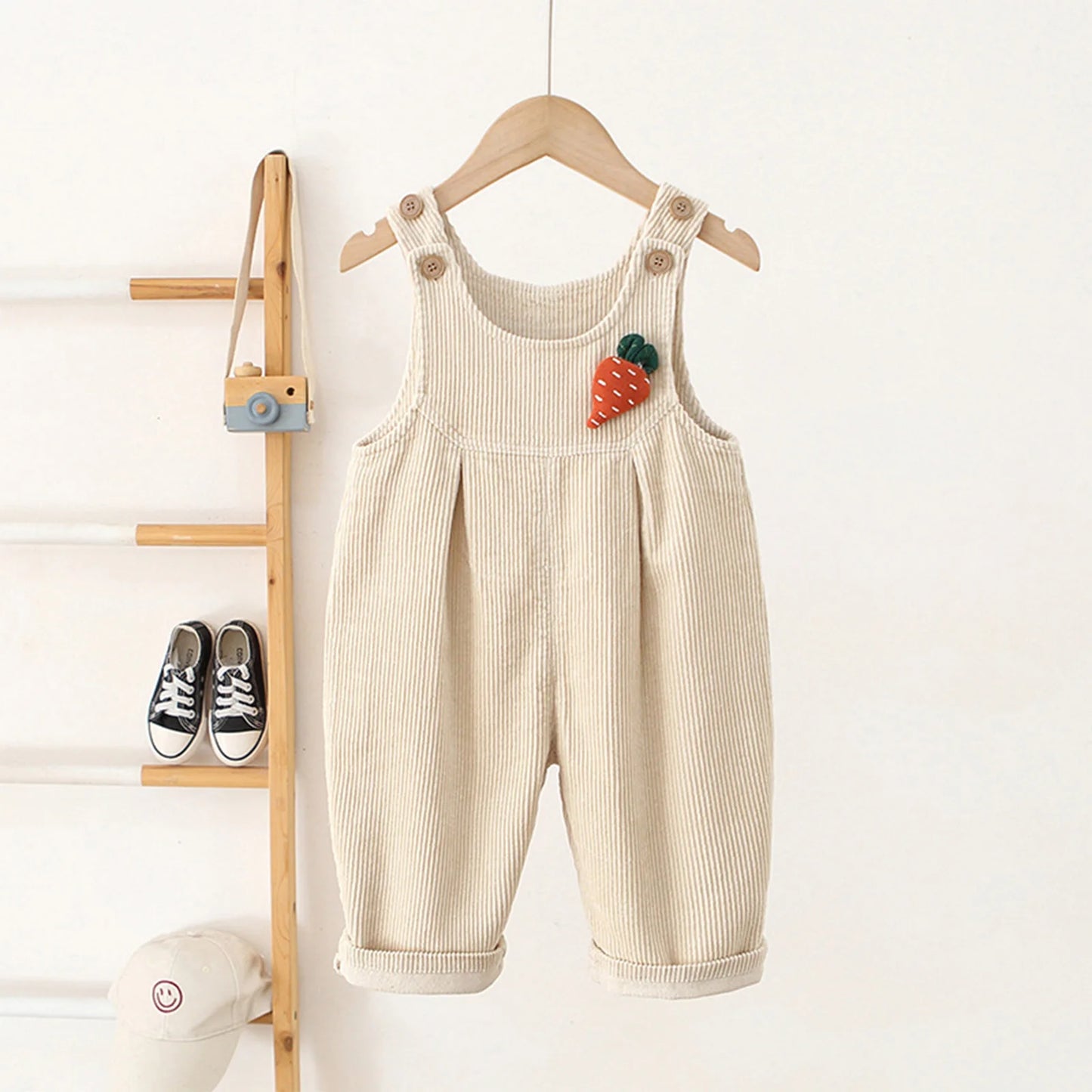 Kids Fashion Casual Rompers Corduroy Suspender Pants Sleeveless Overalls Daily School Home Birthday Party Photography Costume