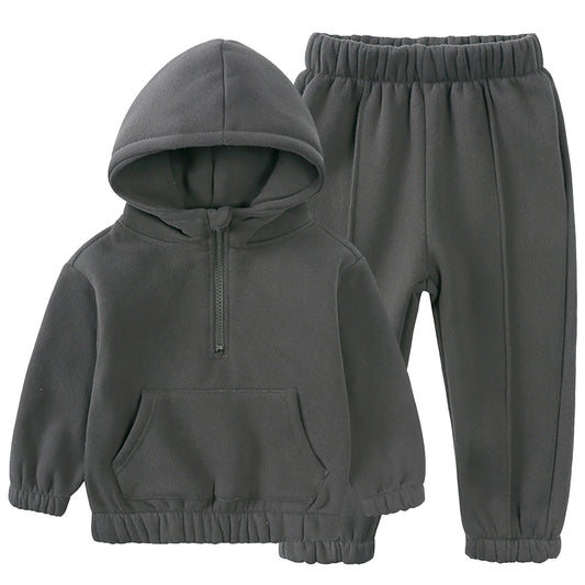 Toddlers Tracksuit,Boys Girls Jog Suits,Fleece Warm Kids Sweater Shirt+Sweater Pants,Children's Casual Sportswear,Teen Jumpsuits