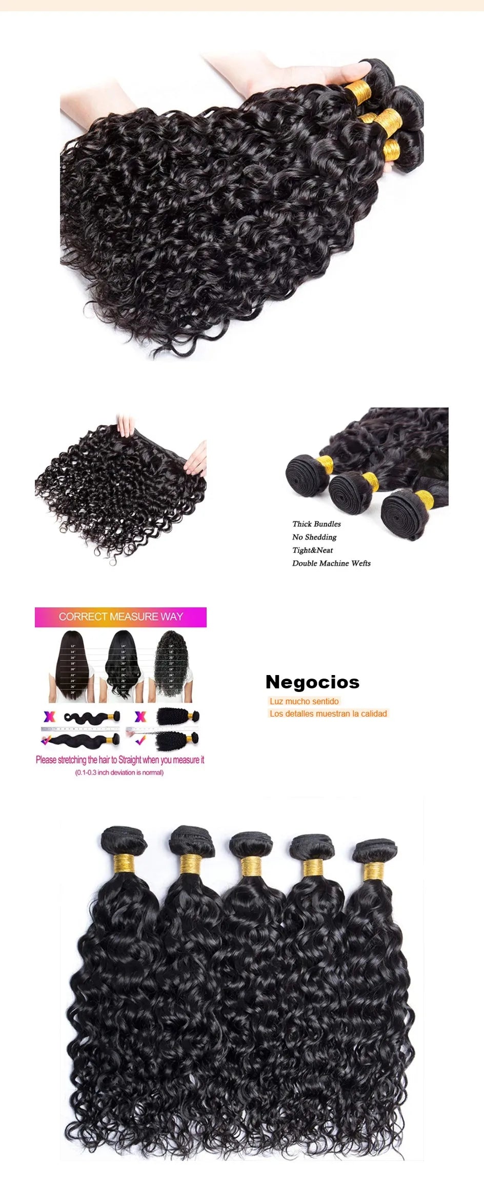 Water Wave Bundles Human Hair Extensions For Women Unprocessed Peruvian Hair Bundle Raw Virgin Human Hair Bundle Curly Hair