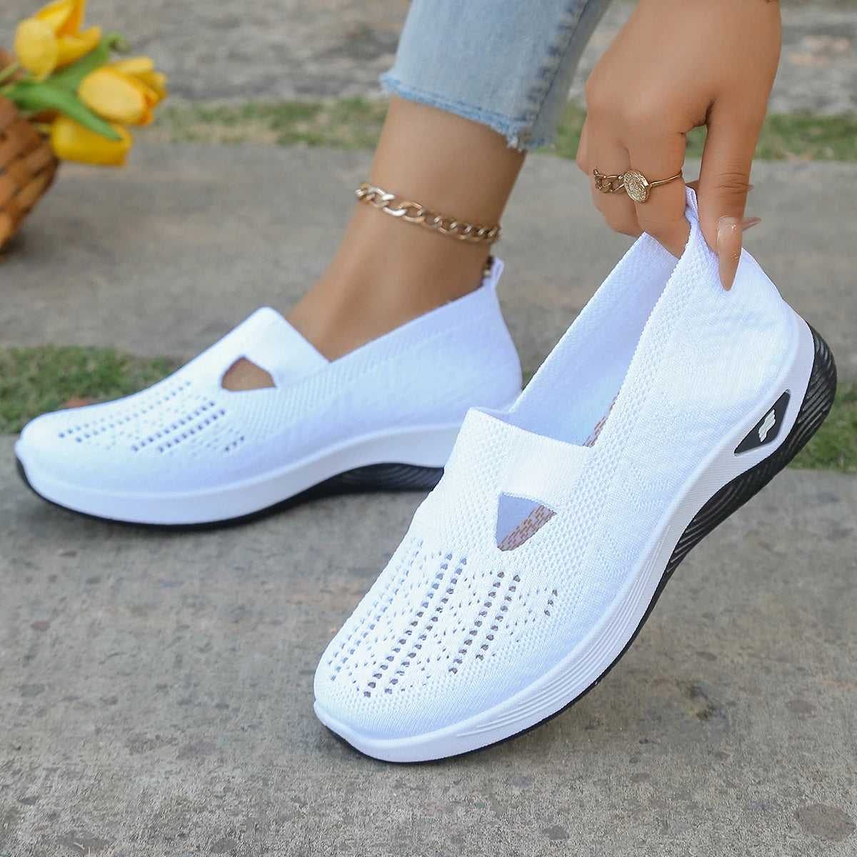 Women's Shoes, Women's Sports Shoes 2025, Breathable and Perforated Shoes, Breathable and Comfortable Shoes