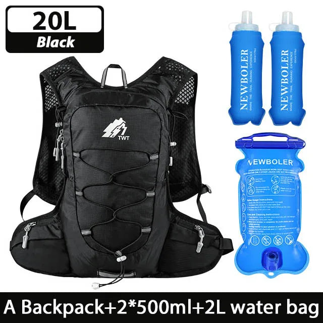 20L Ultra Lightweight Hydration Vest with 2L Water Bladder for Outdoor Hiking Cycling Marathon Outdoor Mountaineering Backpack