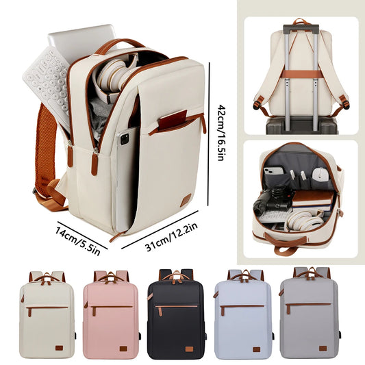 New Computer Bag, Backpack, Men's and Women's Large Capacity Travel, Commuting, Business, College Student Backpack