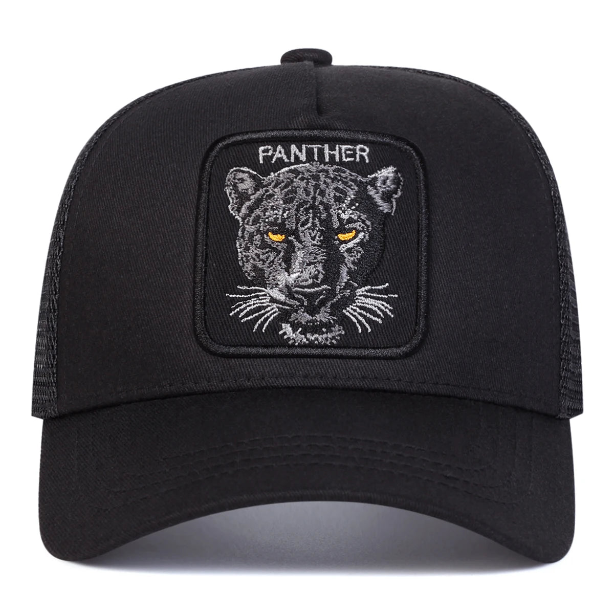 Unisex PANTHER Embroidery Baseball Net Caps Spring and Summer Outdoor Adjustable Casual Hats Sunscreen Hat BAZAARHUBO