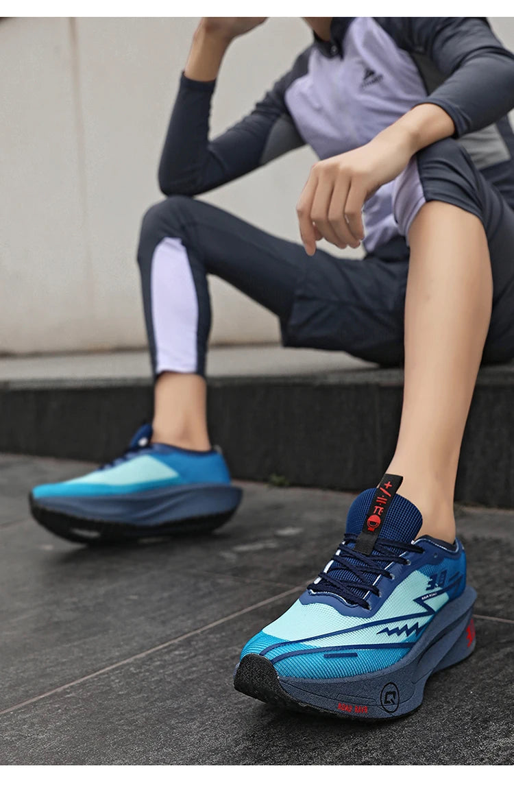 New Running Shoes Men Speciality Marathon Men's Sports Lightweight Carbon Board Women's Comfortable Athletic Nonskid Sneakers