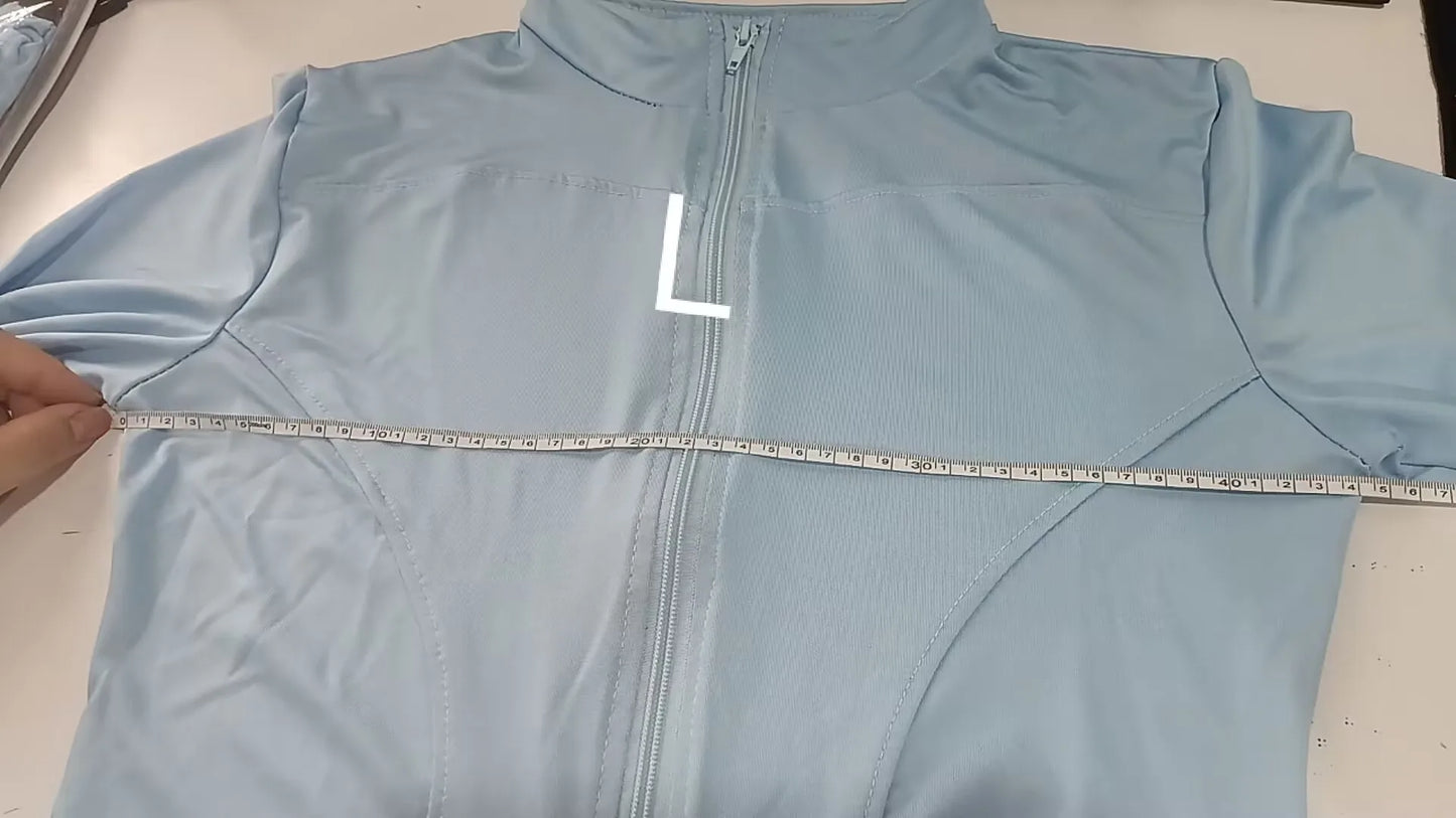 Yoga Jacket High Elastic Tight Quick Dry Sports Jacket Slim Fit Running Gym Top Workout Shirt for Women