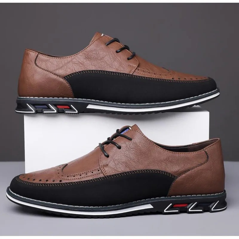 Large Size Men's Lace - Up Casual Shoes Cushioned Sole Ankle Support Fashionable Choice work office shoes big size 50 51 52 53
