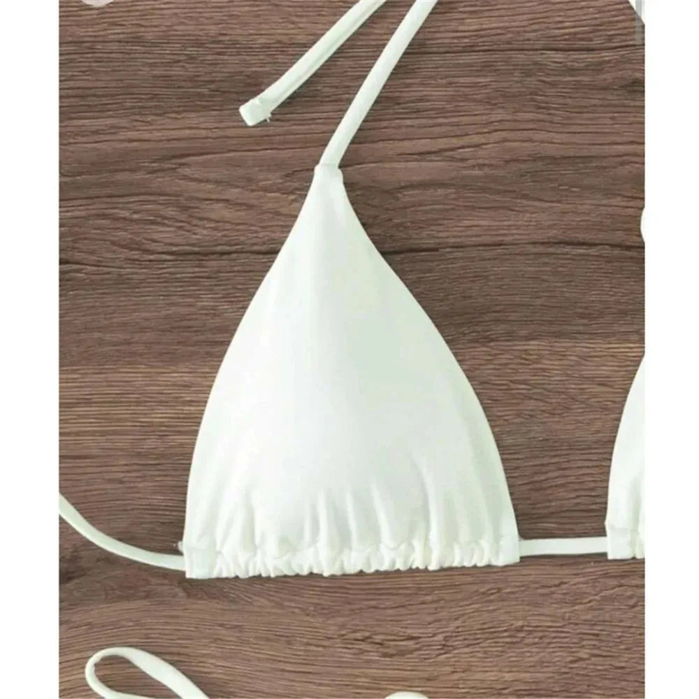 Sexy Rose Flower Bikini Beachwear  Swimwear Thong Bikini Women Swimsuits Swimming Bathing  Brazilian Bikinis Set Mujer Biquini