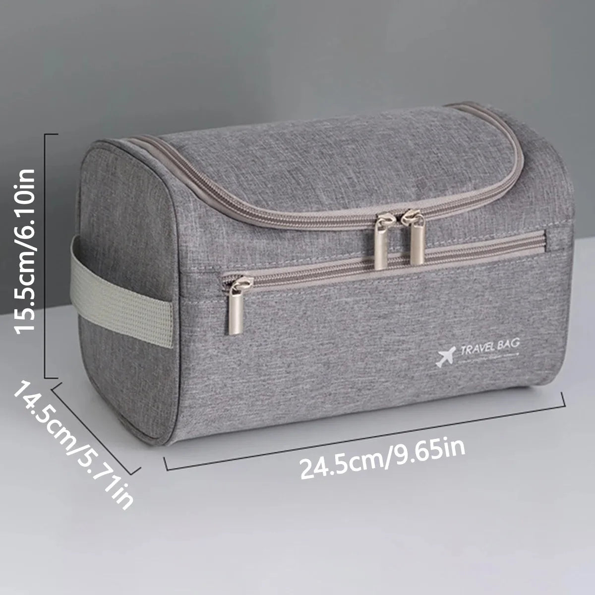 Portable Travel Toiletry Bag Large Capacity Folding Storage Bag Hook Multifunctional Storage Bag Sub