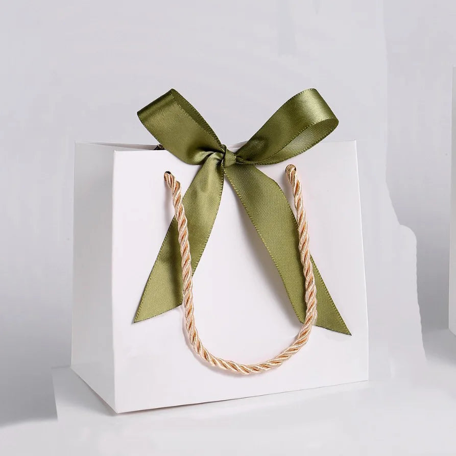 20/50 Reusable Gift Bags with Handles Paper Bags with Bows Shopping Bags Birthday Parties Weddings Graduation Decorative BOX