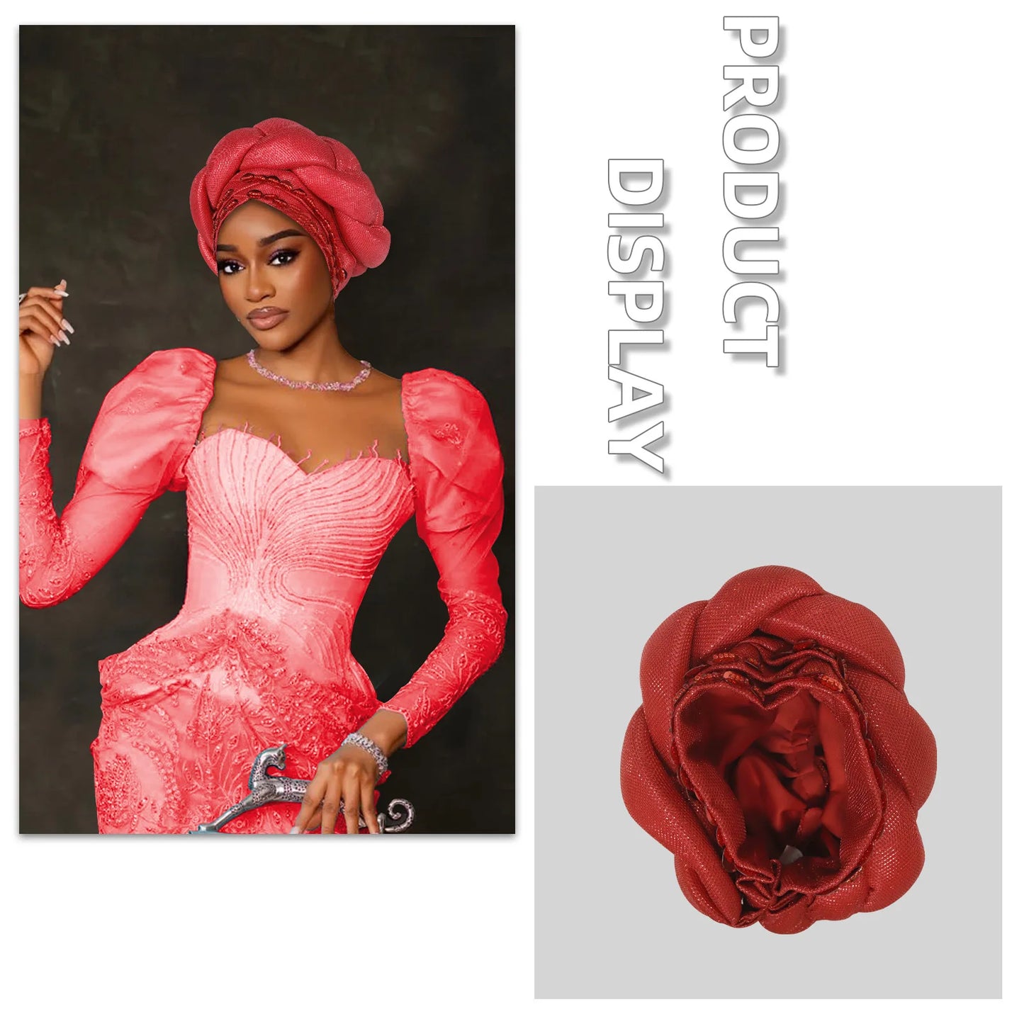 Fashion Hats for Women African Headtie Turban Auto Gele Head Wraps Cap Wedding Party Muslim Hijab Bonnet Headscarf Nigeria Geles