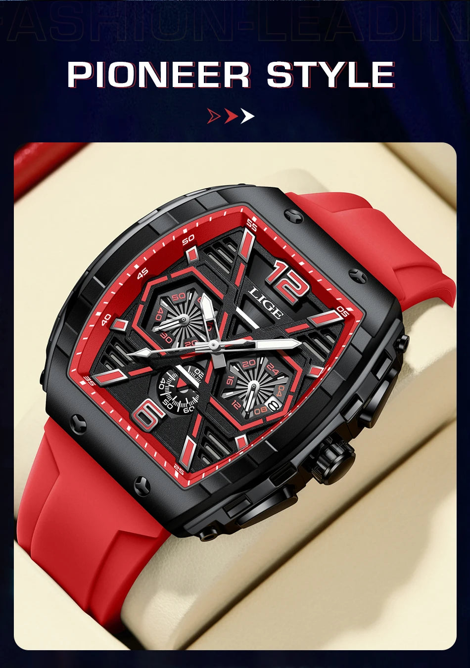 LIGE Top Brand Classic Men's Watches Roman Scale Dial Luxury Wrist Watch for Man Original Quartz Waterproof Luminous Male reloj