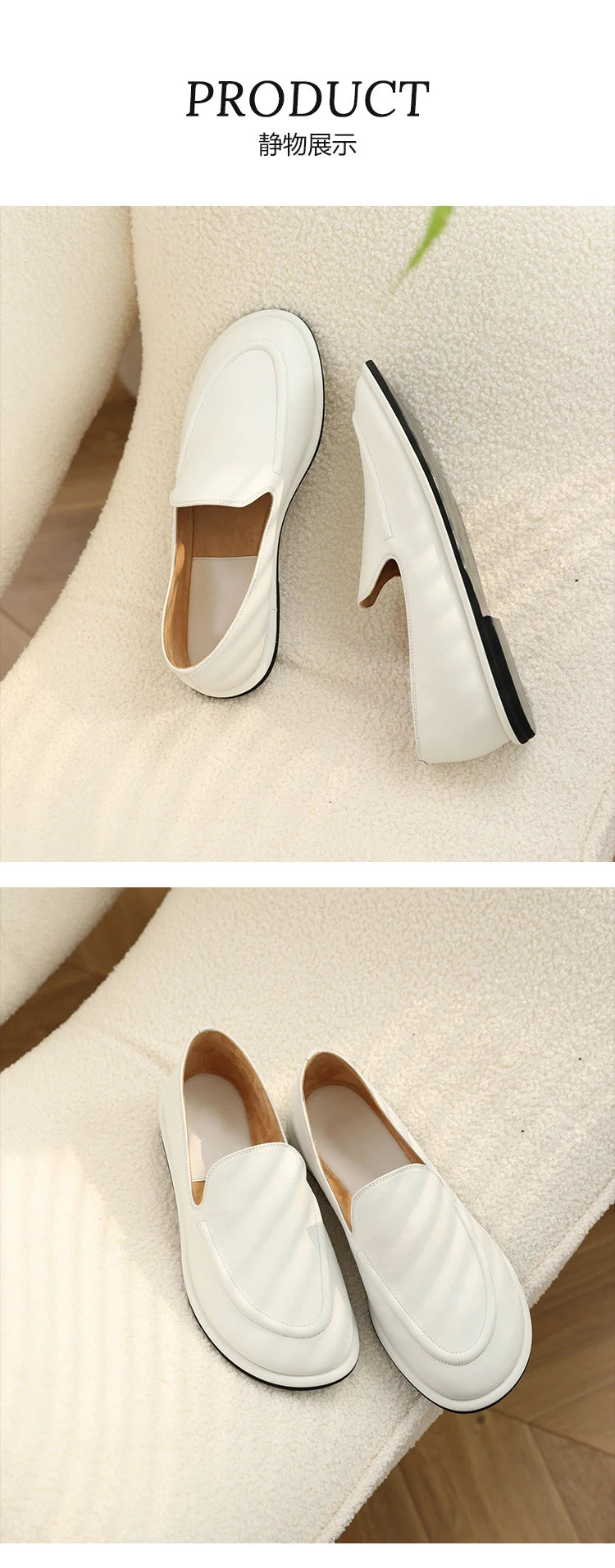 round toe soft leather flats shoes woman slip on loafers solid color sewing moccasins women muls shoes scarpe da donna 2025