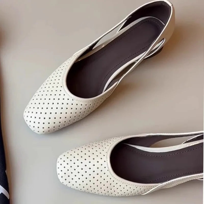 Ladies Shoes 2025 Fashion Shallow Women's High Heels New Slip-on Casual Hot Sale Soft Bottom Best Seller Flat Low Heels Zapatos