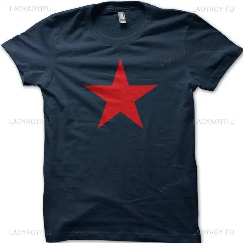 Red Star Soviet Che Guevara Revolution CCCP USSR RETRO Graphic T Shirts Woman Man Vintage Style T-shirt High Quality Cotton Tops