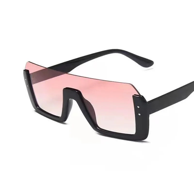 Vintage Sunglasses Women Men Half Frame Square Sun Glasses Female Retro Sunglasses ﻿for Male Eyewear Eye Glasses Sunglasses BAZAARHUBO
