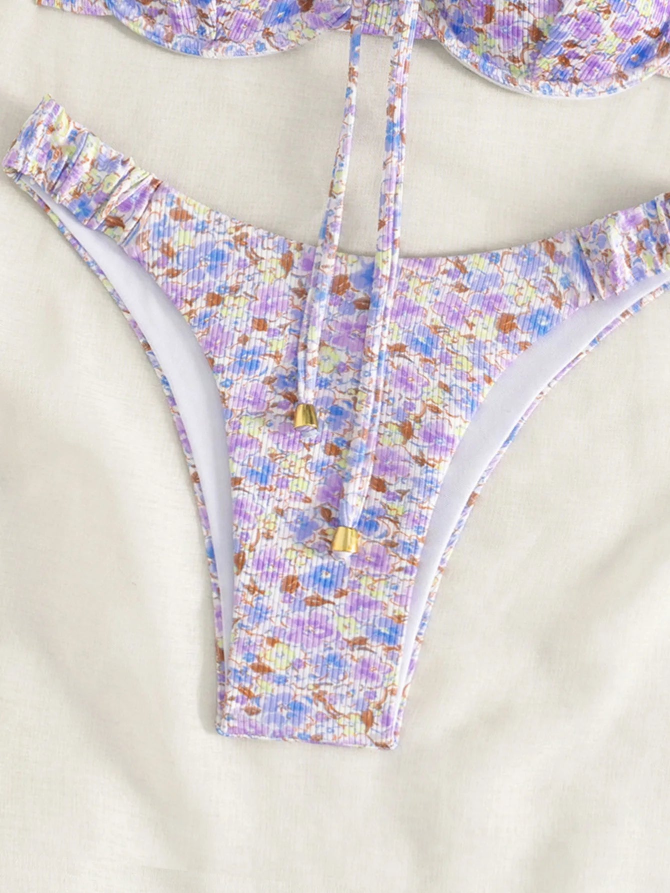 Floral Print Bathing Suit Brazilian Biquinis Swimming Suit for Women 2025 New Summer Bikini Micro Swimsuit Sexy Swimwear Bather