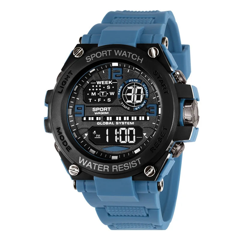 Multifunctional Sports Watch - Luminous Outdoor Electronic Watch with Alarm & Timer