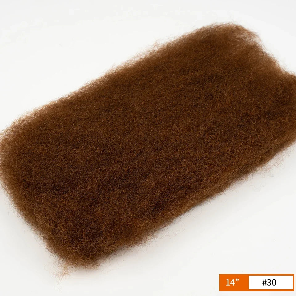 QVR Afro Kinky Bulk Hair No Attachment QVR Afro Curly Bulk Human Hair Rebecca Virgin Remy Dreadlock 50G/Pack Highlight Braids