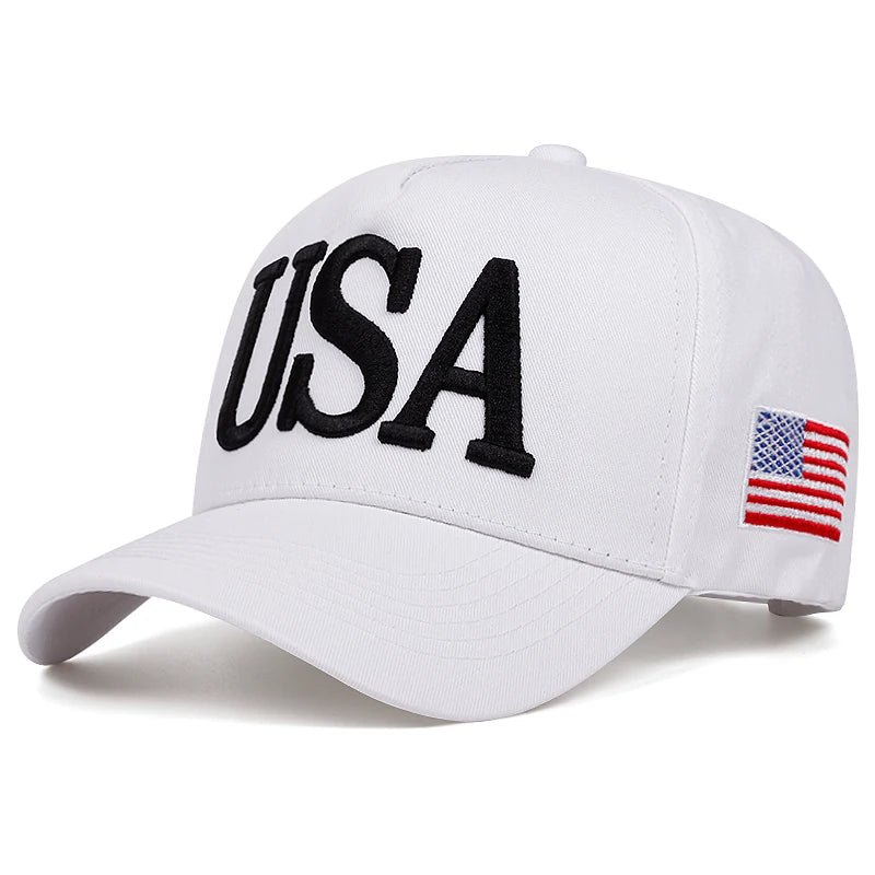 USA embroidered baseball caps, outdoor sports baseball caps BAZAARHUBO