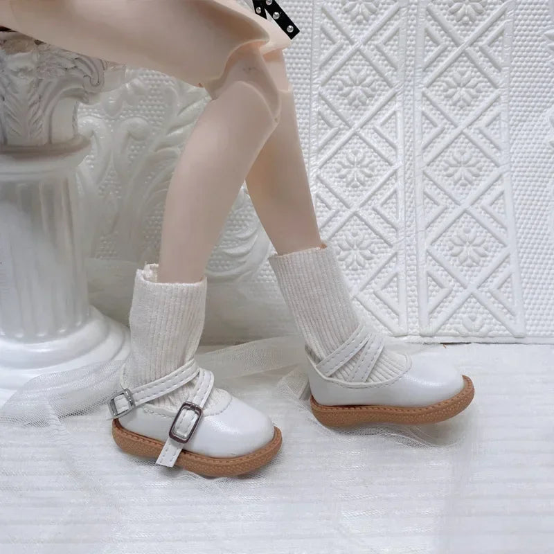 Fashion 60cm Doll Shoes Boots 1/3 Bjd Doll Shoes 7.5cm Foot Wear Simulation Shoes Toy Doll Accessories