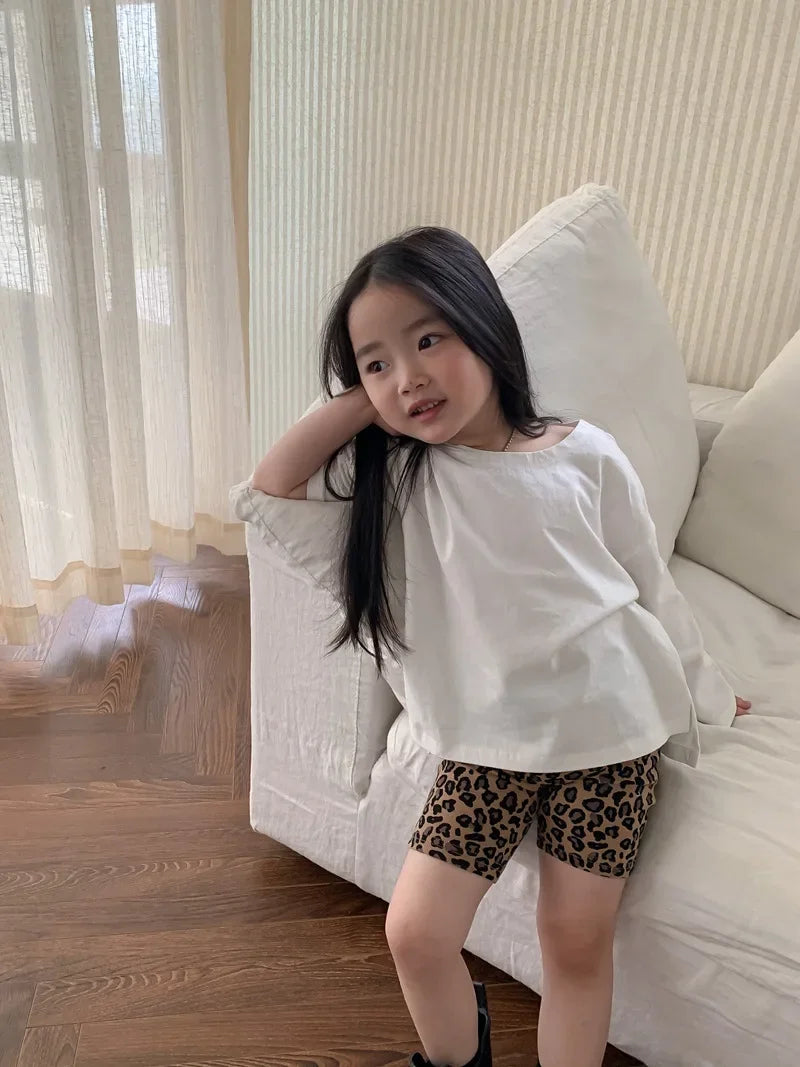 Kids Shorts Leopard Print Leggings Yoga Stretch Pants Kids Clothes for Girls Boys  Shorts for Girls
