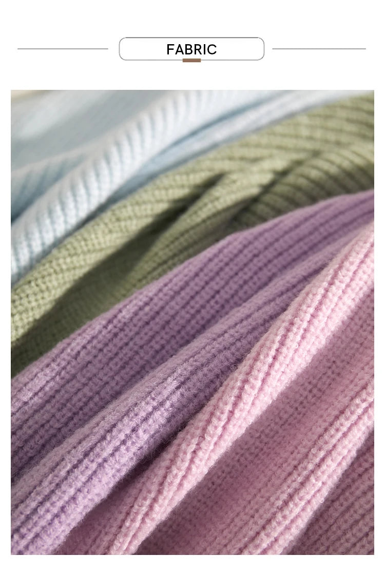 AMII Minimalism Sweaters Women 2024 Spring Street wear Spliced Knitted Top Drop Sleeve Loose Full Pullovers Sweaters 12344144