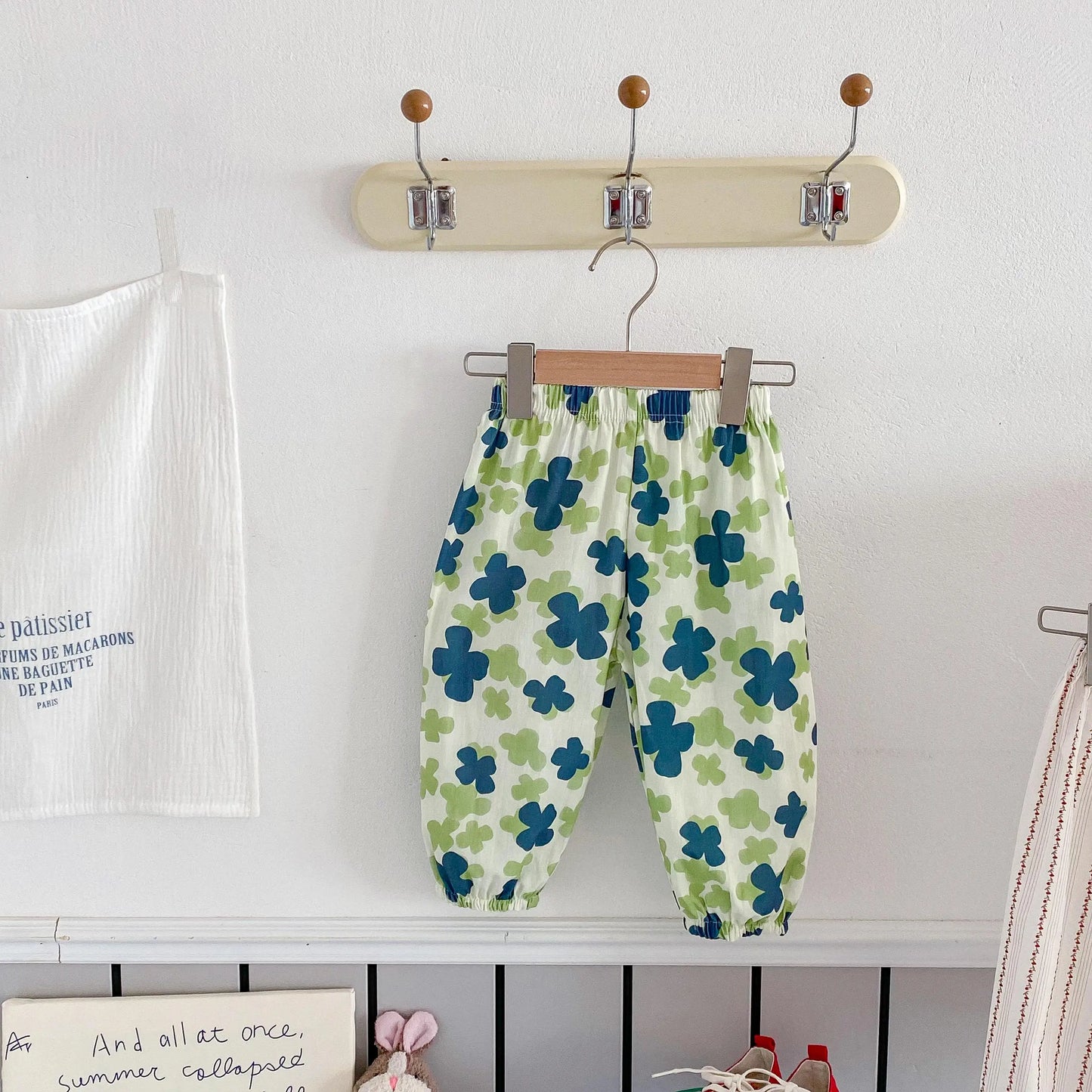 Children's Casual Trousers Boutique Fashion Girls Boys Print Bloomers Summer Clothing Thin Loose Kids Anti-mosquito Pants 1-6y