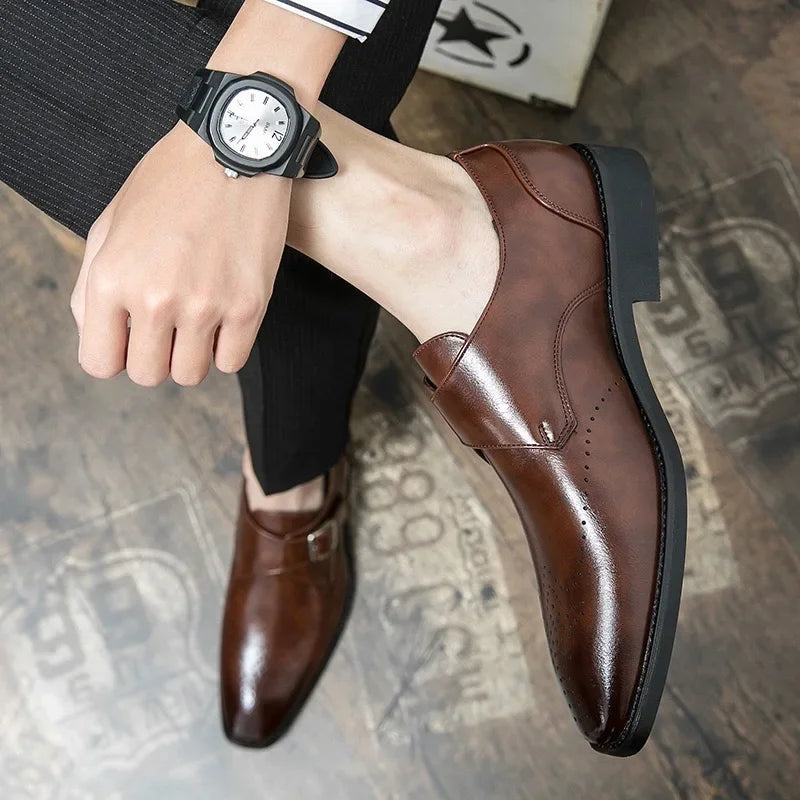 Designer Men's Shoes Classic Business Office Dress Shoe High Quality Casual Leather Shoes for Men Luxury Wedding Shoes Loafers