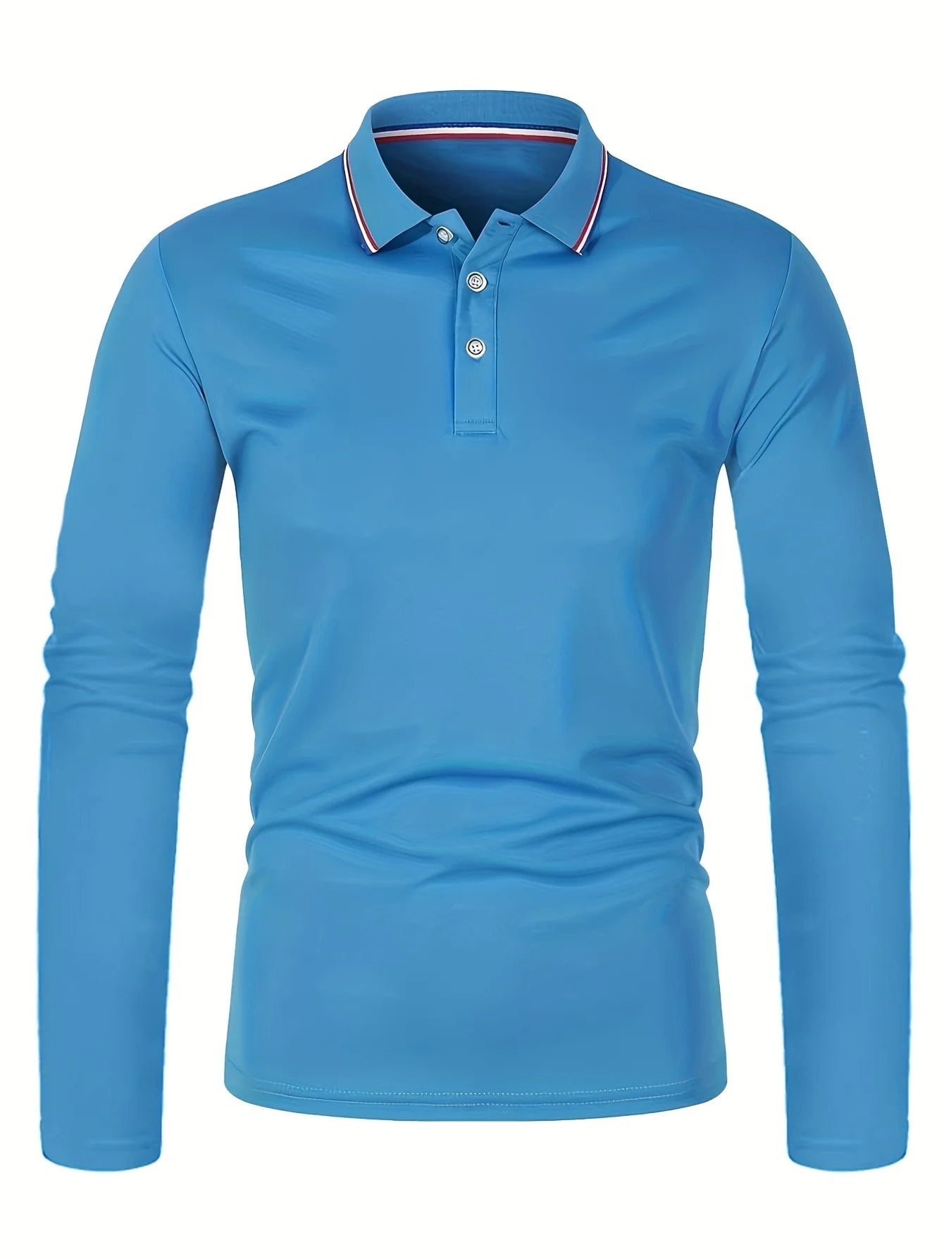Men's Spring and Autumn Casual Breathable Comfortable Polo Shirt Hot Selling Fashion Men's Business Long Sleeve T-Shirt