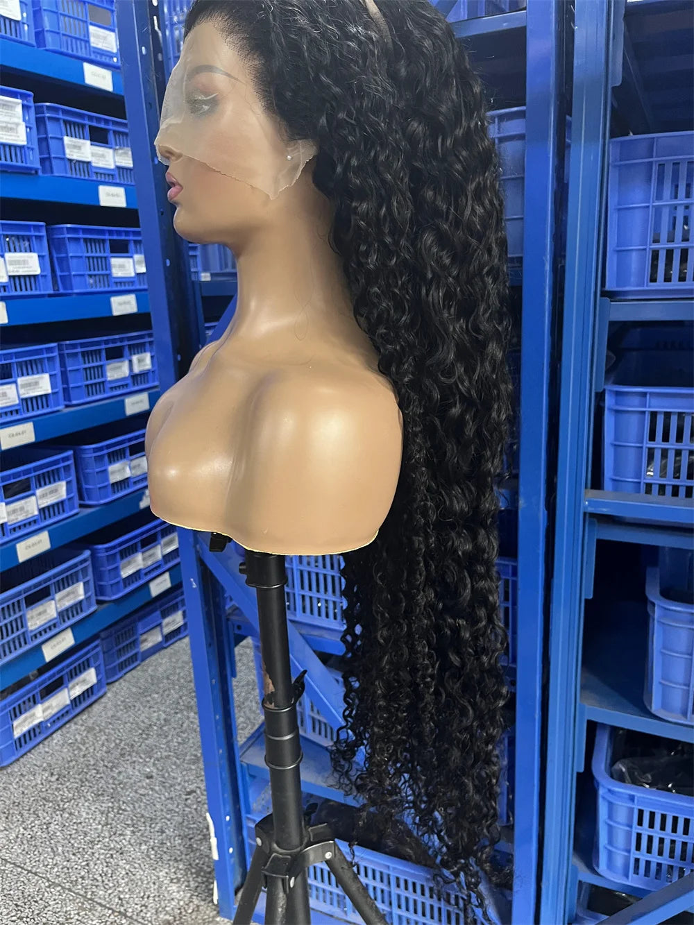 300% High Density Burmese Curly Lace Front Human Hair Wigs HD Transparent 13x6 13x4 Deep Wave Lace Frontal Wig Real Virgin Hair 40 46 Inch Water Wave Human Hair Wigs For Women Preplucked Hairline