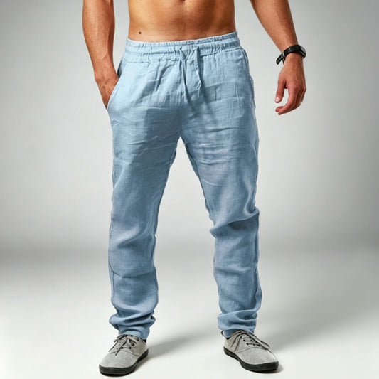Casual Jogger Sweatpants for Men, Stretch Breathable Fabric, Cuffed Ankle Design, Perfect for Home Loungewear, Running df0558