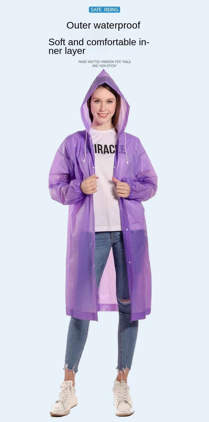 Raincoat Long Full-body Adult Wearing Men's Women's Electric Battery Car Single Riding Poncho