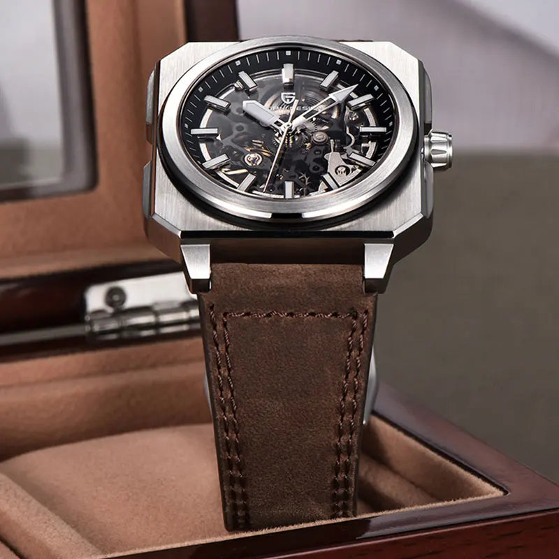 PAGANI DESIGN New Hollowed Men Mechanical Watch Top Brand Sapphire Glass Clock Classic Luxury Waterproof Automatic Men's Watches