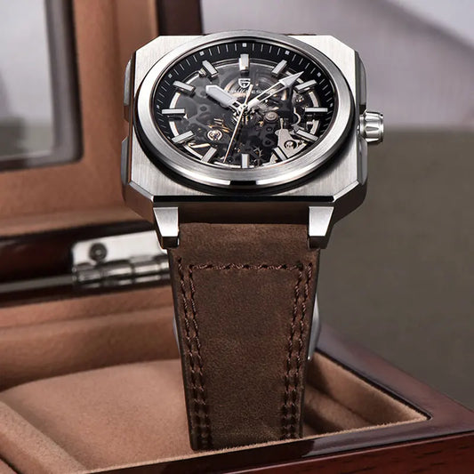 PAGANI DESIGN New Hollowed Men Mechanical Watch Top Brand Sapphire Glass Clock Classic Luxury Waterproof Automatic Men's Watches