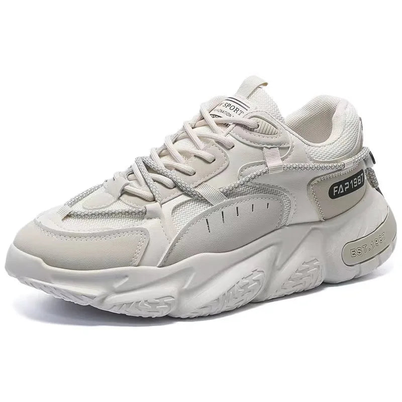New Summer Mens Sports Running Shoes Casual Versatility Breathable Heightened Sneakers Comfortable Lace-up Shoes Tenis Masculino