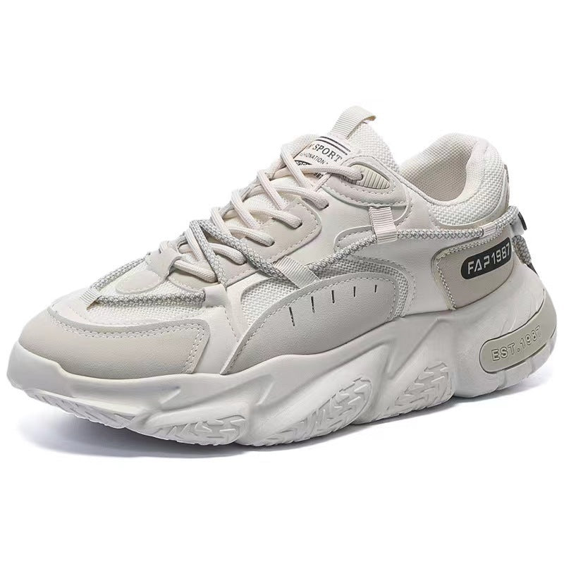 New Summer Mens Sports Running Shoes Casual Versatility Breathable Heightened Sneakers Comfortable Lace-up Shoes Tenis Masculino