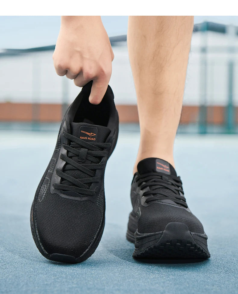 Men Sports Running Shoes Casual Marathon Breathable Lightweight Women's Comfortable Athletic Nonskid Walking Sneakers Outdoors