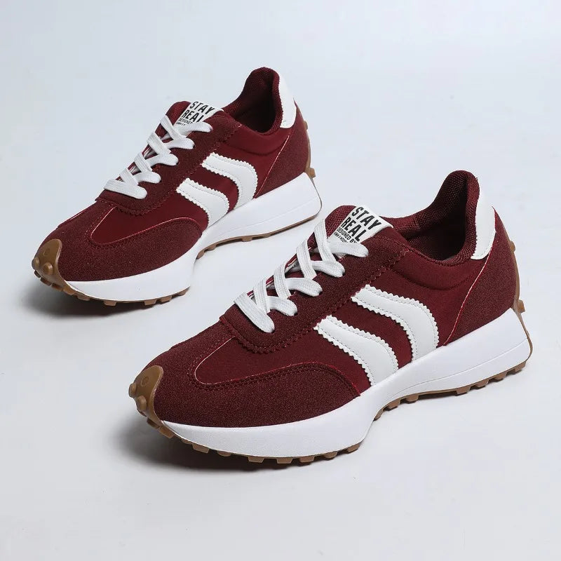 Brand Designer Women's Shoes Autumn New Style Cross-strap Platform Vulcanized Shoes 2026 Outdoor Running Sports Shoes Selling