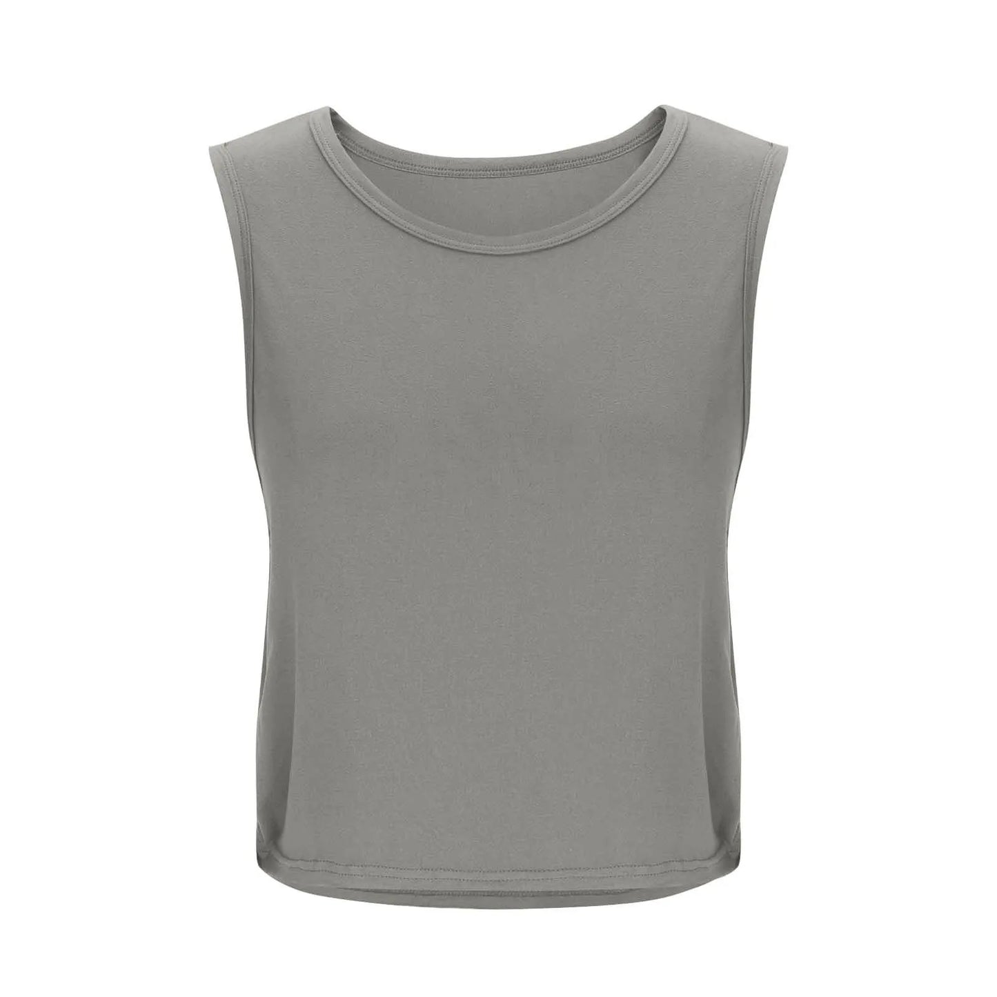 Women Sleeveless Yoga Top Breathable Gym Vest Tank Crop Top Running Tee